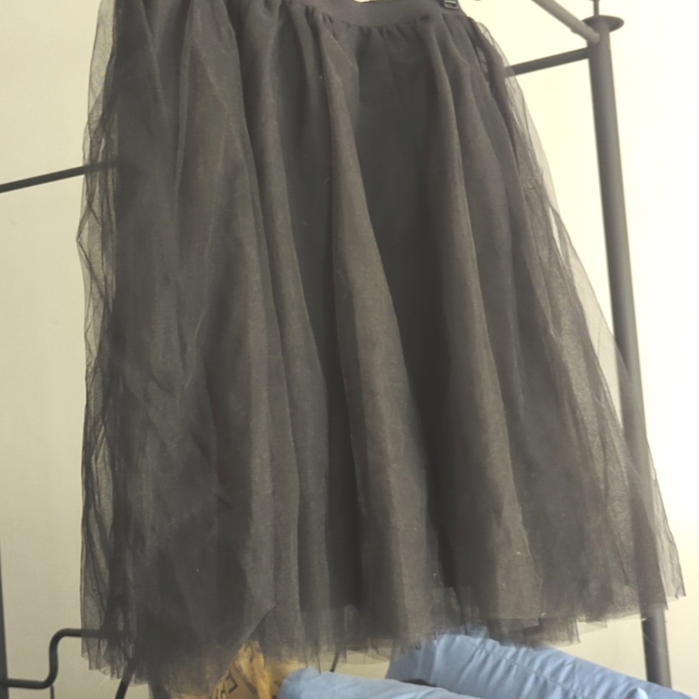 Women's Black Tulle Skirt